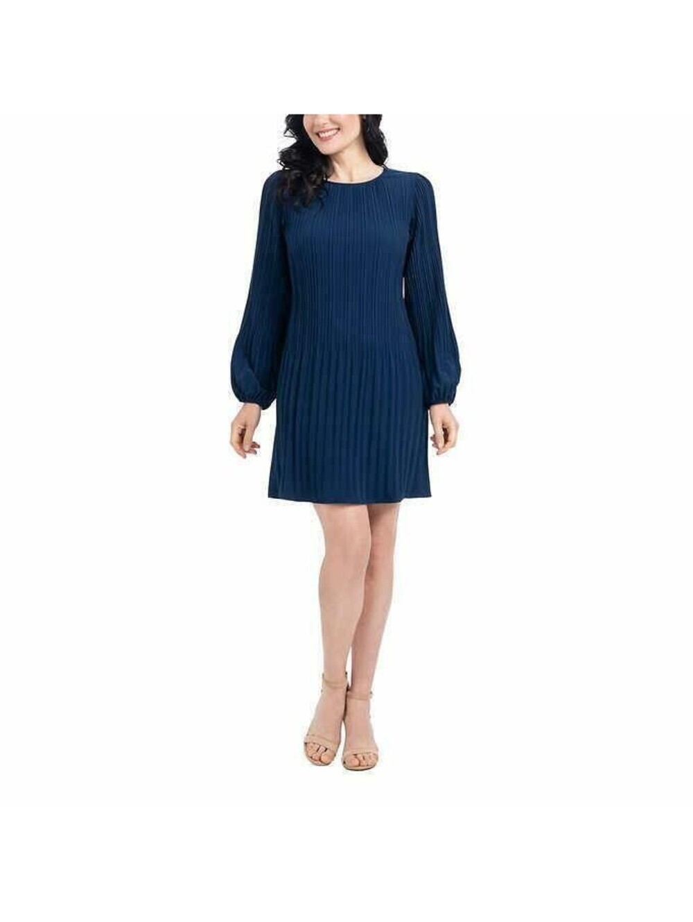 Hilary Radley Womens Pleated Stretch Dress Size M